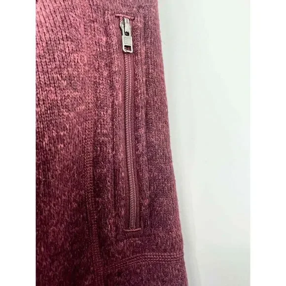 Patagonia Better Sweater Fleece Jacket size Maroon Medium 1/4 Zip - Picture 4 of 7
